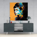 Audrey Hepburn Glass Wall Art || Designers Collection | Insigne Art Design