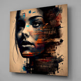 Woman Glass Wall Art || Designer Collection