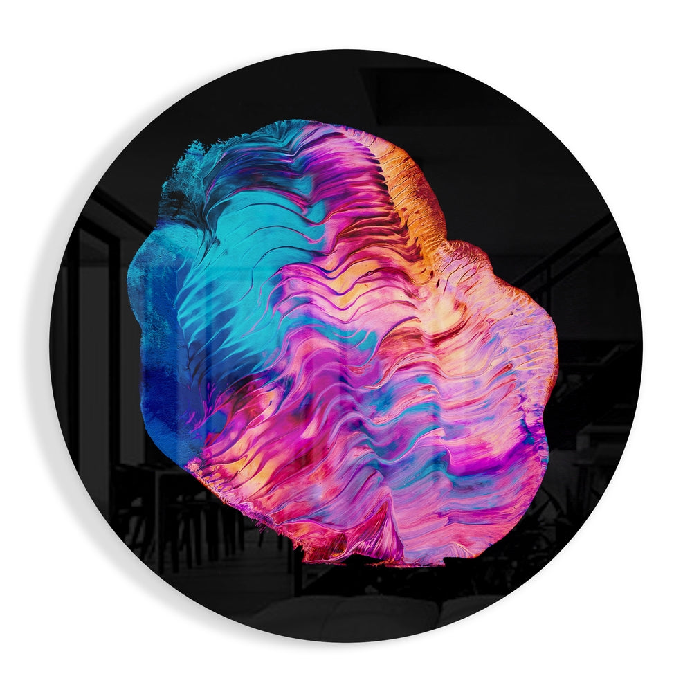 Abstract Glass Wall Art