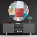 Squares Glass Wall Art