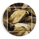 Leaf Glass Wall Art