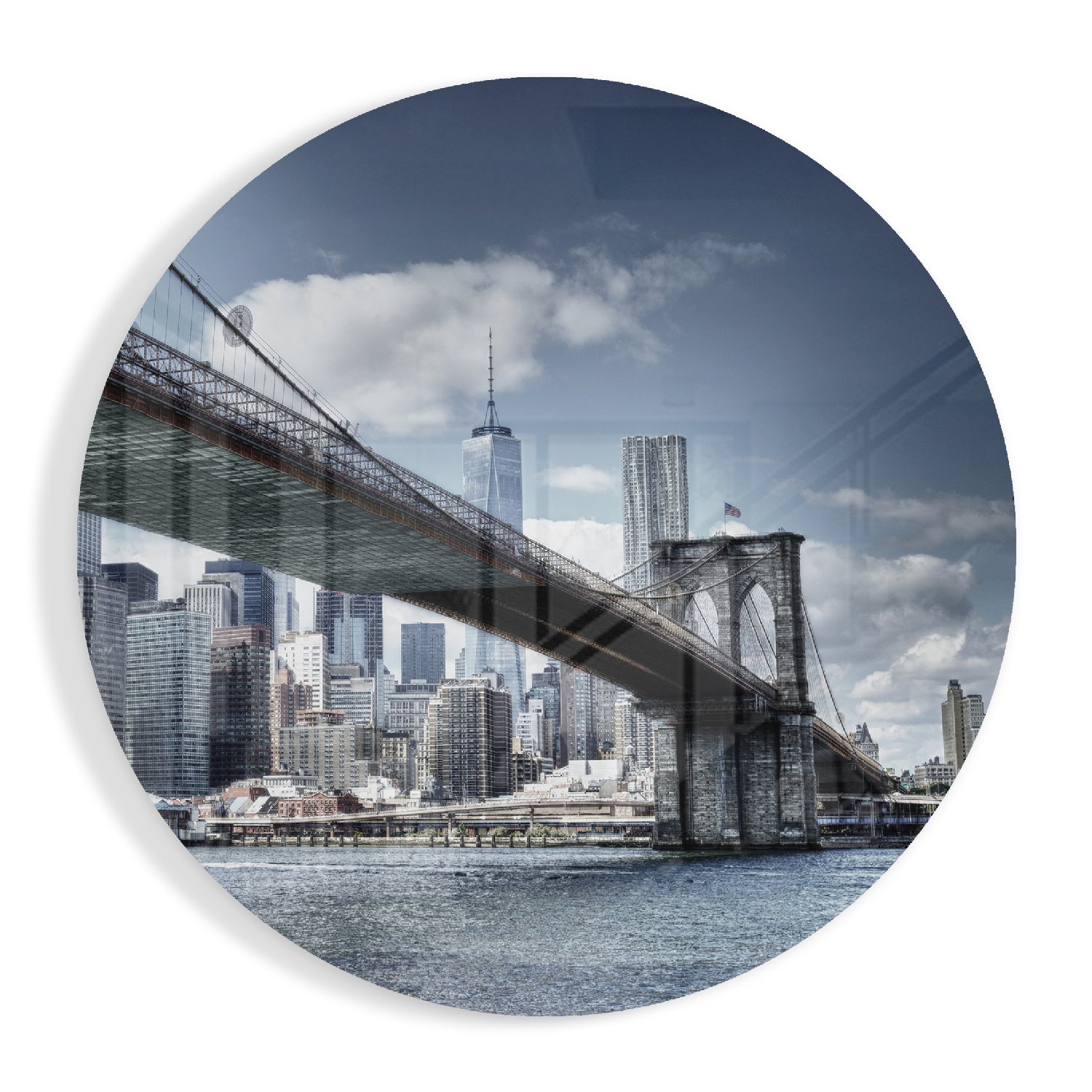 Brooklyn Bridge Glass Wall Art