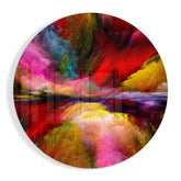 Color Explosion Glass Wall Art