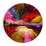 Color Explosion Glass Wall Art