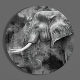 Elephant Glass Wall Art