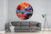 Color Explosion Glass Wall Art