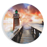 Lighthouse Glass Wall Art