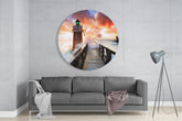 Lighthouse Glass Wall Art