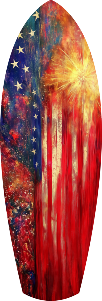 4th of July Glass Wall Art
