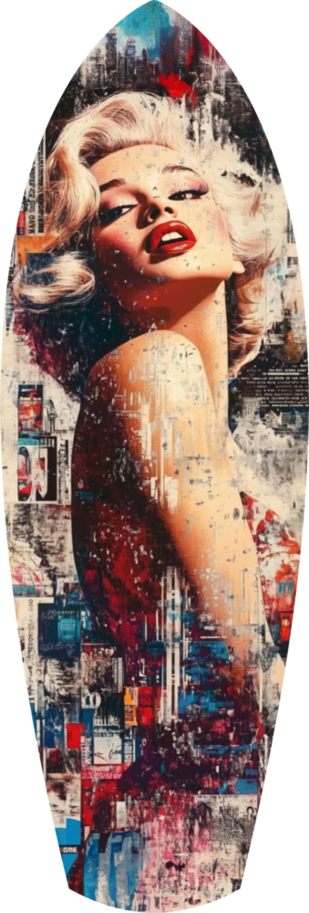 Marilyn Monroe Vintage Dreams Glass Wall Art