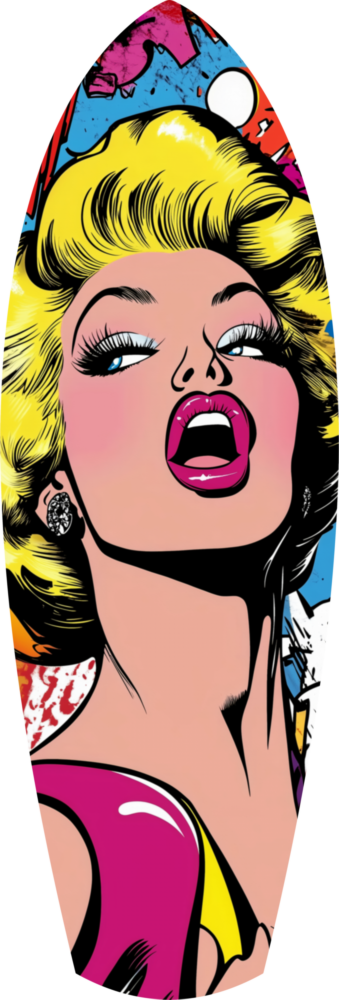 Marilyn Monroe Popart Glass Wall Art