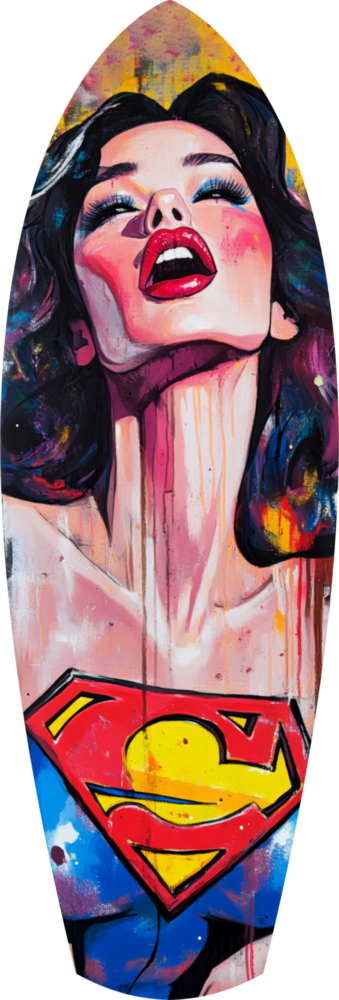 Supergirl Glass Wall Art