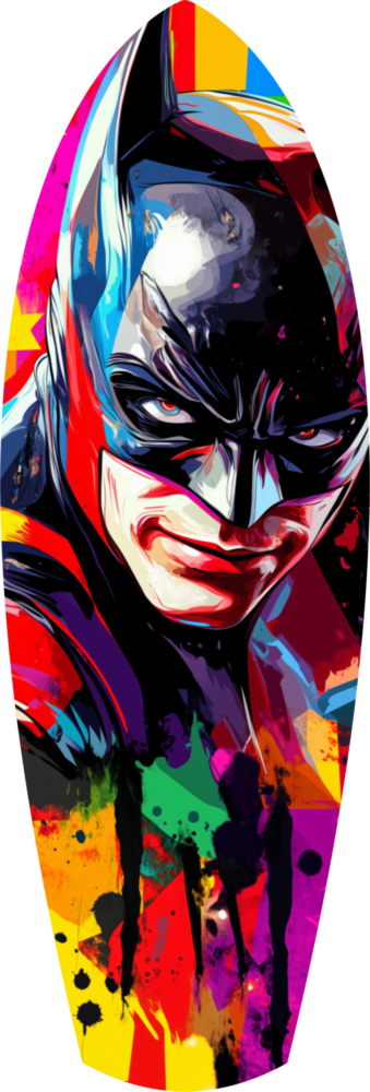 Shadowed Vigilante Glass Wall Art