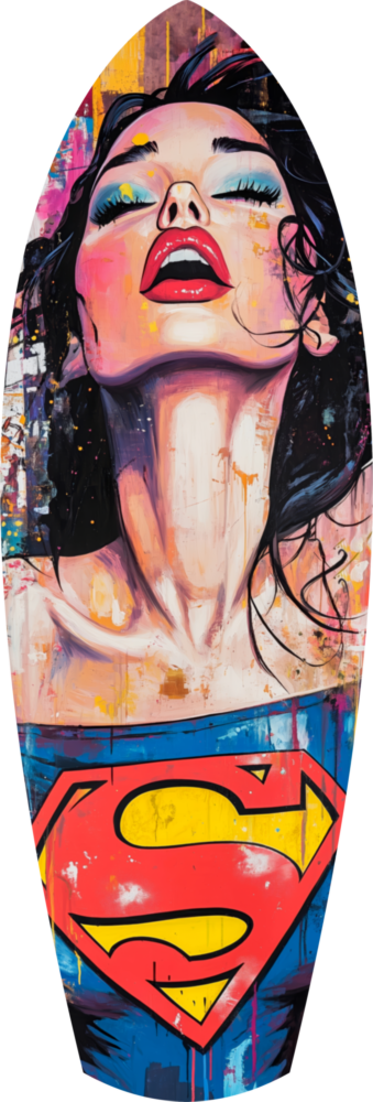 Supergirl Glass Wall Art