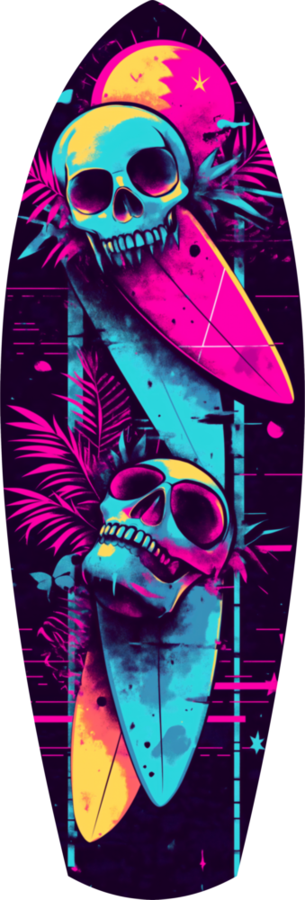 Addicted to Surfing Glass Wall Art