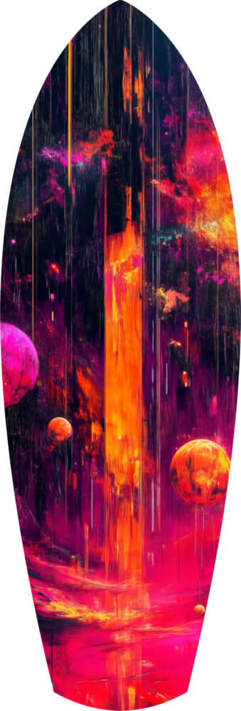 Kinetic Cosmos Glass Wall Art