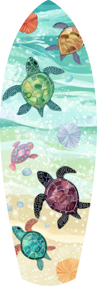 Caretta Caretta Glass Wall Art