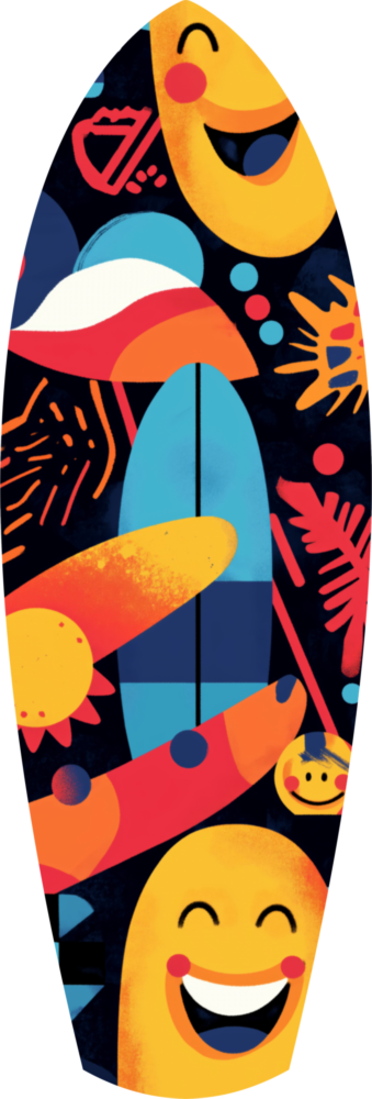 Summer Vibe Glass Wall Art