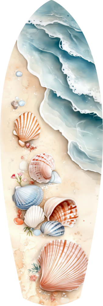 Shoreline Treasures  Glass Wall Art