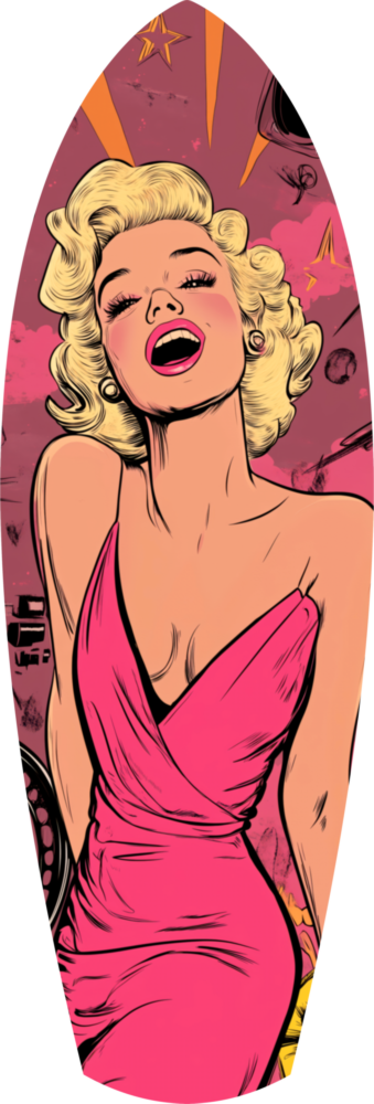 Marilyn Monroe V2 Glass Wall Art