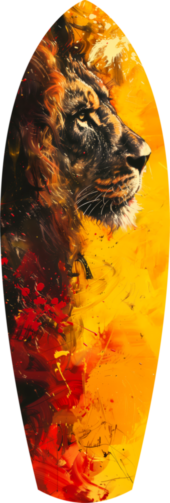 Lion Pride V2 Glass Wall Art