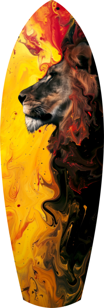 Lion Pride V3 Glass Wall Art