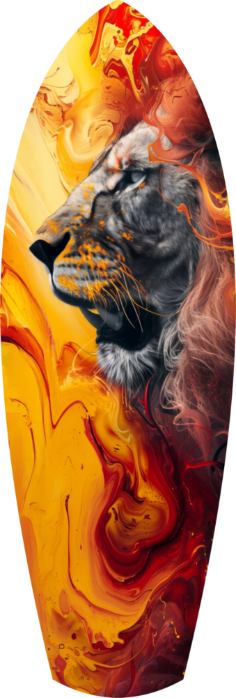 Lion Pride V7 Glass Wall Art