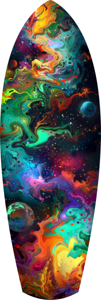 Kinetic Cosmos Glass Wall Art