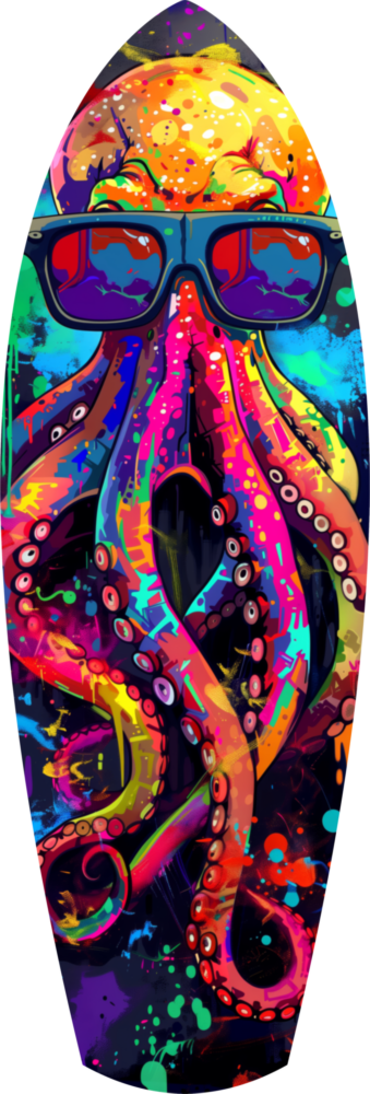 Mr Octopus Glass Wall Art