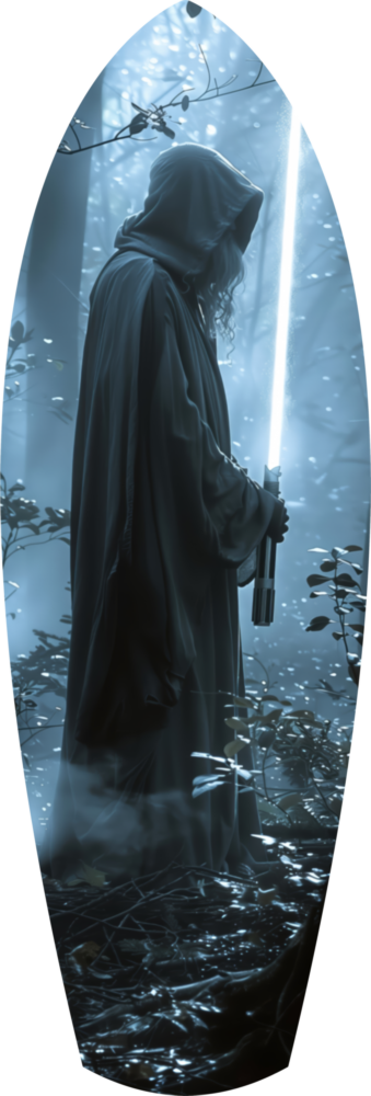 Light Saber Glass Wall Art