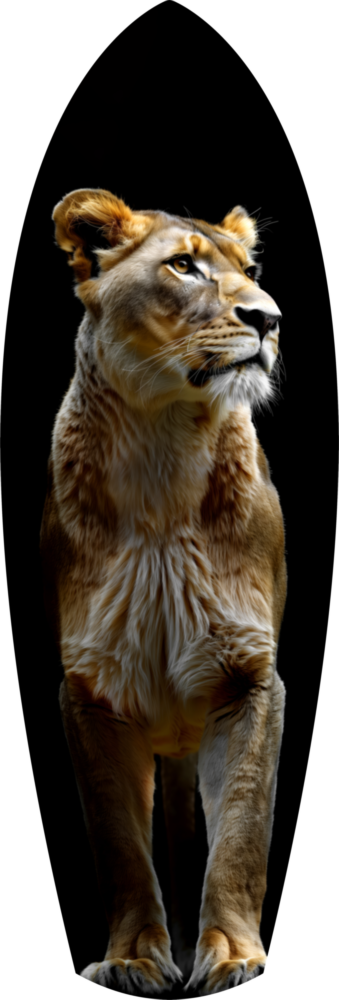 Lioness Glass Wall Art