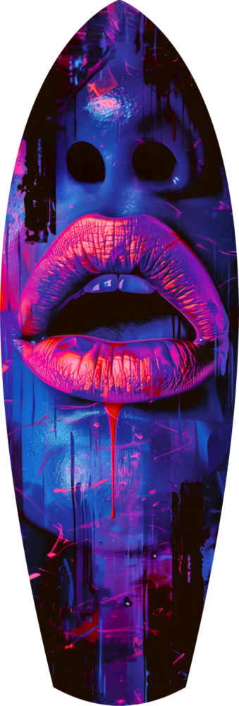 Colorful Lips V3 Glass Wall Art