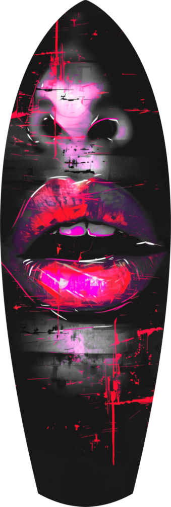 Colorful Lips V16 Glass Wall Art