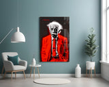 Albert Einstein's Colorful World Glass Wall Art || Designer Collection