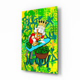 Scrooge McDuck: The Golden Throne Glass Wall Art || Designer Collection
