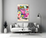 Urban Peppa Glass Wall Art || Designer Collection