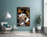 The Rebel Face of Scrooge Glass Wall Art || Designer Collection