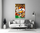 Scrooge King of Poker Glass Wall Art || Designer Collection