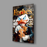Scrooge: Forbes Billionaire Glass Wall Art || Designer Collection