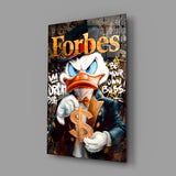 Scrooge: Forbes Billionaire Glass Wall Art || Designer Collection