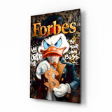 Scrooge: Forbes Billionaire Glass Wall Art || Designer Collection
