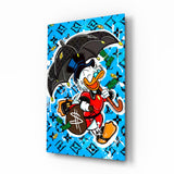 Scrooge's Money Rain Glass Wall Art || Designer Collection