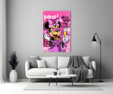 Minnie Champagne and Chanel Glass Wall Art || Designer Collection