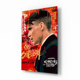 Tommy Shelby The Ruleless Boss Glass Wall Art || Designer Collection