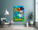 Donald the Money Man Glass Wall Art || Designer Collection