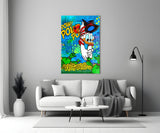 Donald the Money Man Glass Wall Art || Designer Collection