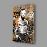 Conor McGregor Riches and Glory Glass Wall Art || Designer Collection