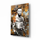 Conor McGregor Riches and Glory Glass Wall Art || Designer Collection