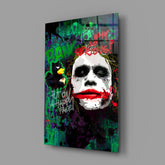 Joker Why Are We So Serious? Glass Wall Art || Designer Collection