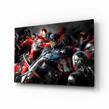 Avengers War Glass Wall Art || Designer Collection